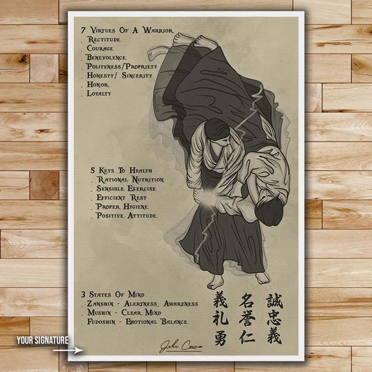 Aikido Wall Art - Aikido Poster - Aikido Canvas - 753 CODE - AI006 - Vertical Poster - Vertical Canvas