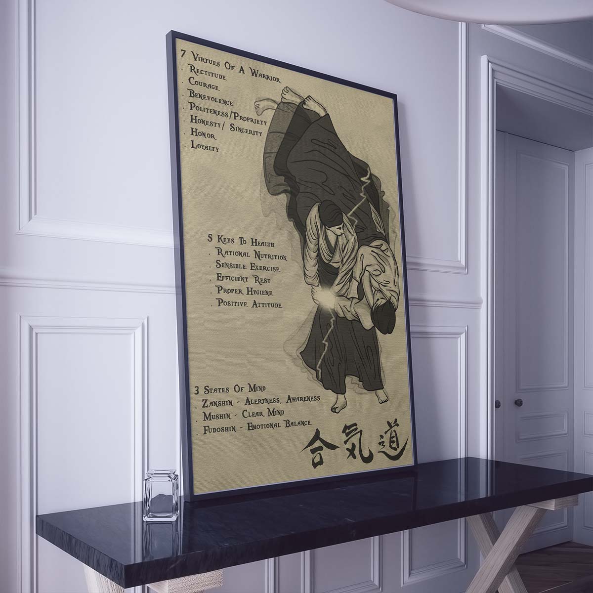 Aikido Wall Art - Aikido Poster - Aikido Canvas - 753 CODE - AI018 - Vertical Poster - Vertical Canvas