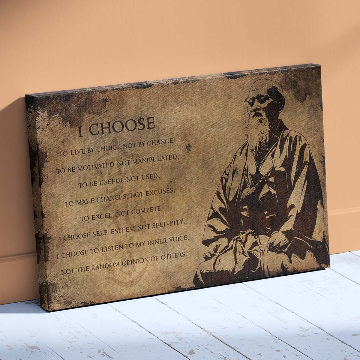 Aikido Wall Art - Aikido Poster - Aikido Canvas - I Choose - AI001 - Horizontal Poster - Horizontal Canvas