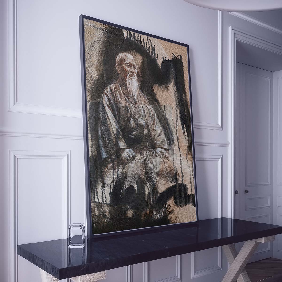 Aikido Wall Art - Aikido Poster - Aikido Canvas - Morihei Ueshiba - AI030 - Vertical Poster - Vertical Canvas