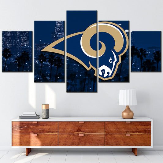 American Football - 5 Pieces Wall Art - AF5090 - Los Angeles Rams - American Football Poster - American Football Canvas