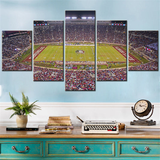 American Football - 5 Pieces Wall Art - AF5109 - Doak S. Campbell Stadium - Florida State University - American Football Poster - American Football Canvas