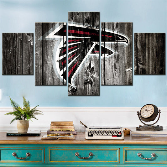 American Football - 5 Pieces Wall Art - AF5031 - Atlanta Falcons - American Football Poster - American Football Canvas