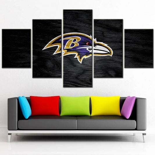 American Football - 5 Pieces Wall Art - AF5036 - Baltimore Ravens - American Football Poster - American Football Canvas