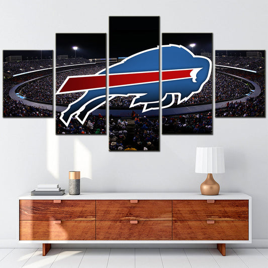 American Football - 5 Pieces Wall Art - AF5002 - Buffalo Bills - American Football Poster - American Football Canvas