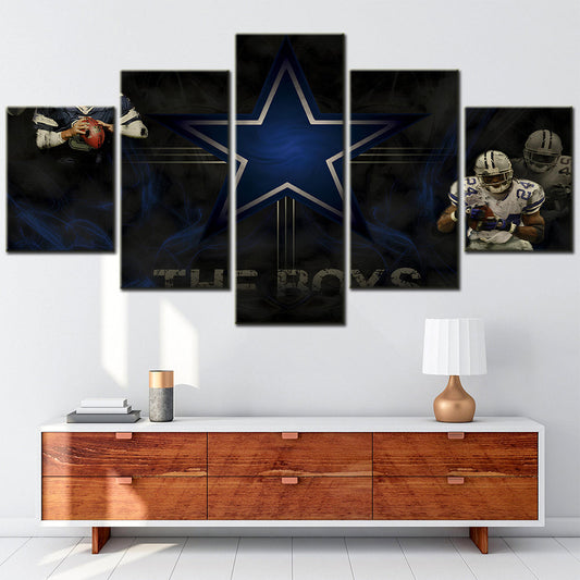 American Football - 5 Pieces Wall Art - AF5045 - Dallas Cowboys - American Football Poster - American Football Canvas