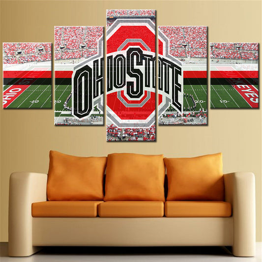 American Football - 5 Pieces Wall Art - AF5018 - Ohio State - American Football Poster - American Football Canvas