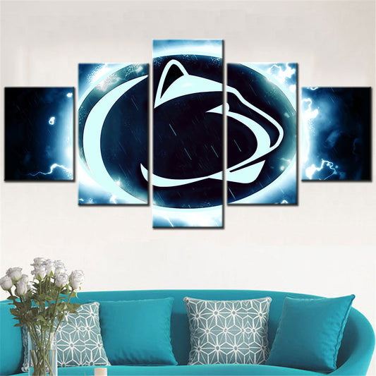 American Football - 5 Pieces Wall Art - AF5020 - Penn State Nittany Lions Football - American Football Poster - American Football Canvas