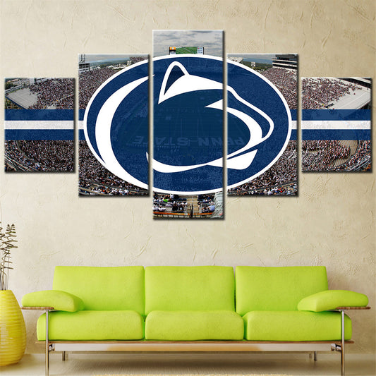 American Football - 5 Pieces Wall Art - AF5021 - Penn State Nittany Lions Football Stadium - American Football Poster - American Football Canvas