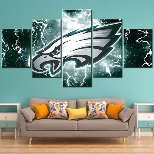American Football - 5 Pieces Wall Art - AF5022 - Philadelphia Eagles - American Football Poster - American Football Canvas