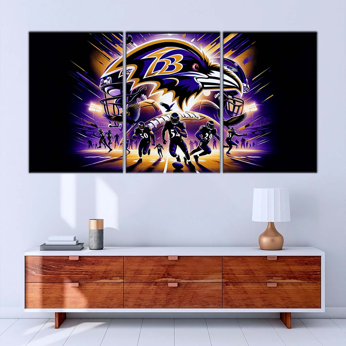 American Football Wall Art - AF5166 - Baltimore Ravens - NFL Football Team - American Football Poster - American Football Canvas