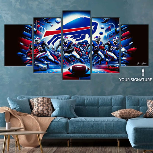 American Football Wall Art - AF5168 - Buffalo Bills - NFL Super Bowl Team - American Football Poster - American Football Canvas