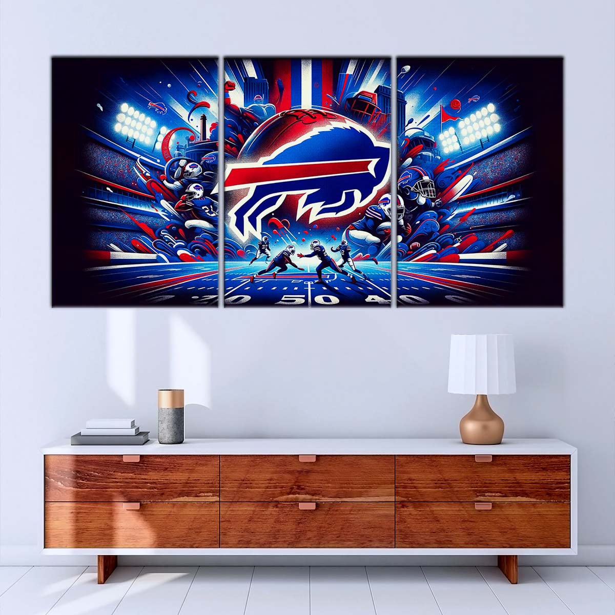 American Football Wall Art - AF5169 - Buffalo Bills - Super Bowl Spirit - NFL Football Team - American Football Poster - American Football Canvas