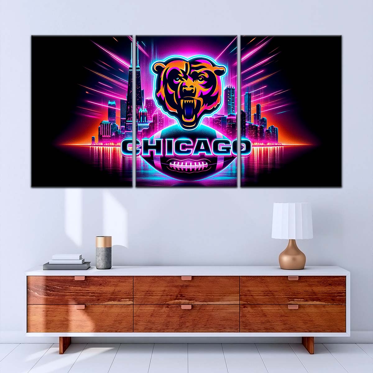 American Football Wall Art - AF5171 - Chicago Bears - NFL Football Team - American Football Poster - American Football Canvas