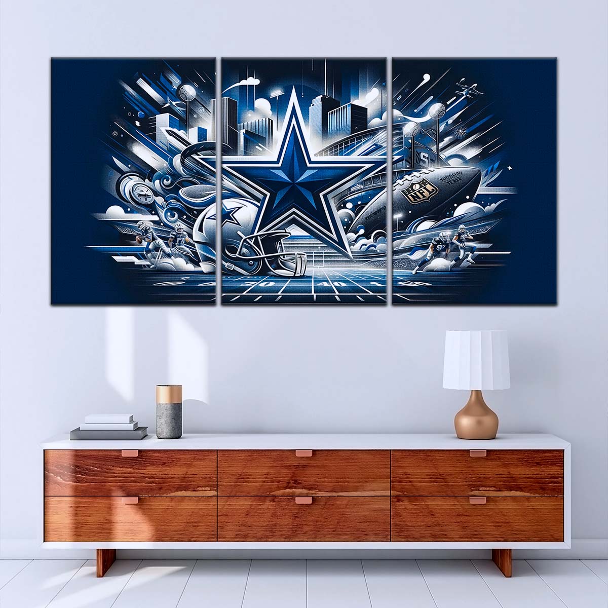 American Football Wall Art - AF5175 - Dallas Cowboys - Super Bowl Dreams - NFL Football Team - American Football Poster - American Football Canvas