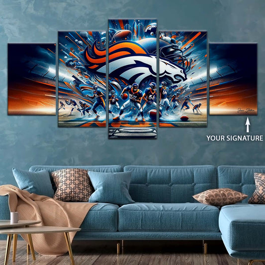 American Football Wall Art - AF5178 - Denver Broncos - Super Bowl NFL Football Team - American Football Poster - American Football Canvas