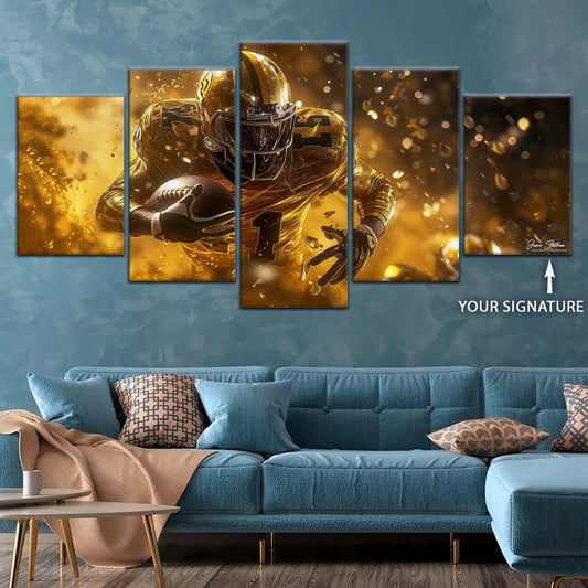 American Football Wall Art - AF5186 - Dynamic NFL Football Touchdown - American Football Poster - American Football Canvas