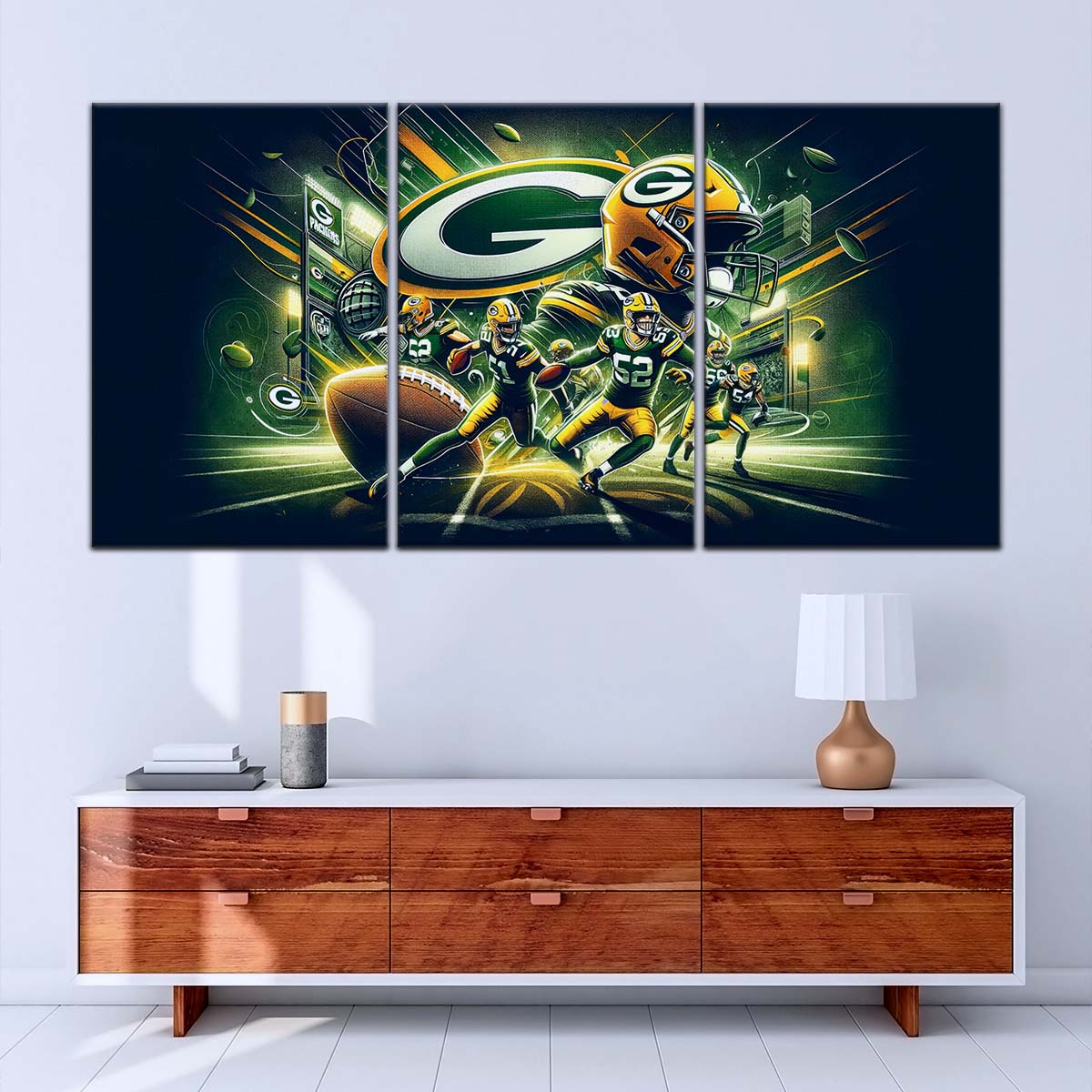 American Football Wall Art - AF5193 - Green Bay Packers - NFL Super Bowl Spirit - American Football Poster - American Football Canvas