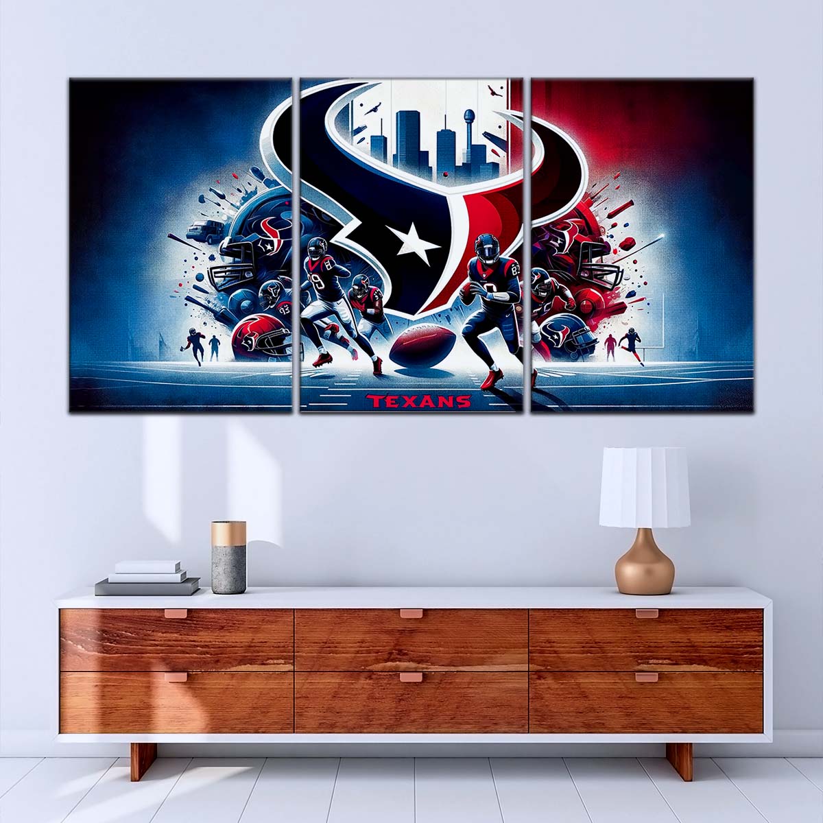 American Football Wall Art - AF5196 - Houston Texans - NFL Super Bowl Spirit - American Football Poster - American Football Canvas