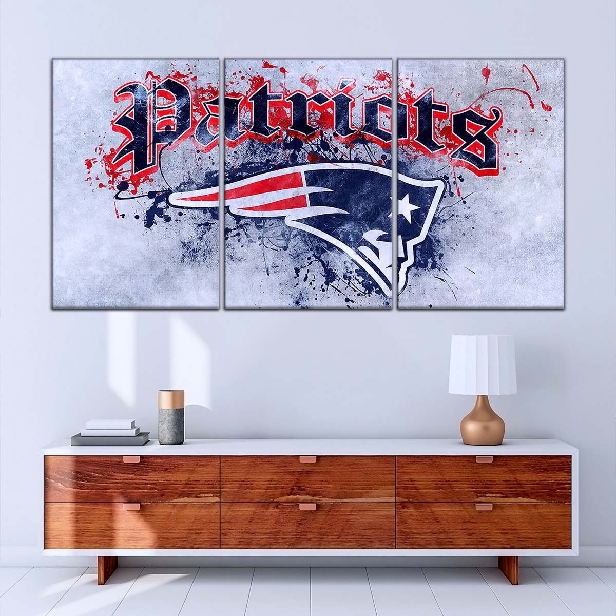 American Football Wall Art - AF5199 - New England Patriots - A Legacy in Sports - NFL Football Team - American Football Poster - American Football Canvas