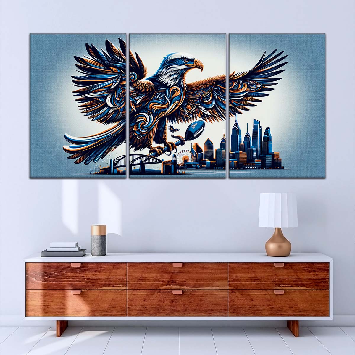 American Football Wall Art - AF5208 - Philadelphia Eagles - Majestic Flight - NFL Football Team - American Football Poster - American Football Canvas