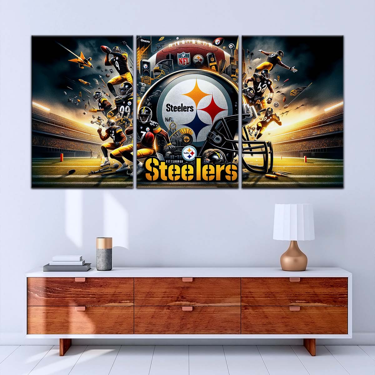 American Football Wall Art - AF5210 - Pittsburgh Steelers - Epic NFL Football Team - American Football Poster - American Football Canvas