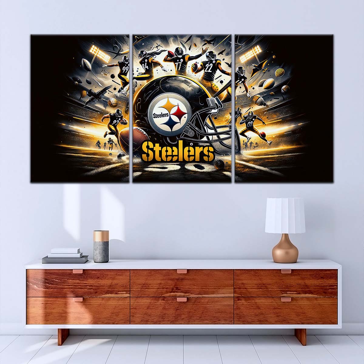 American Football Wall Art - AF5211 - Pittsburgh Steelers - NFL Football Team - American Football Poster - American Football Canvas