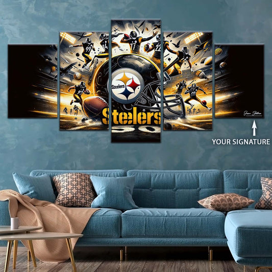 American Football Wall Art - AF5211 - Pittsburgh Steelers - NFL Football Team - American Football Poster - American Football Canvas