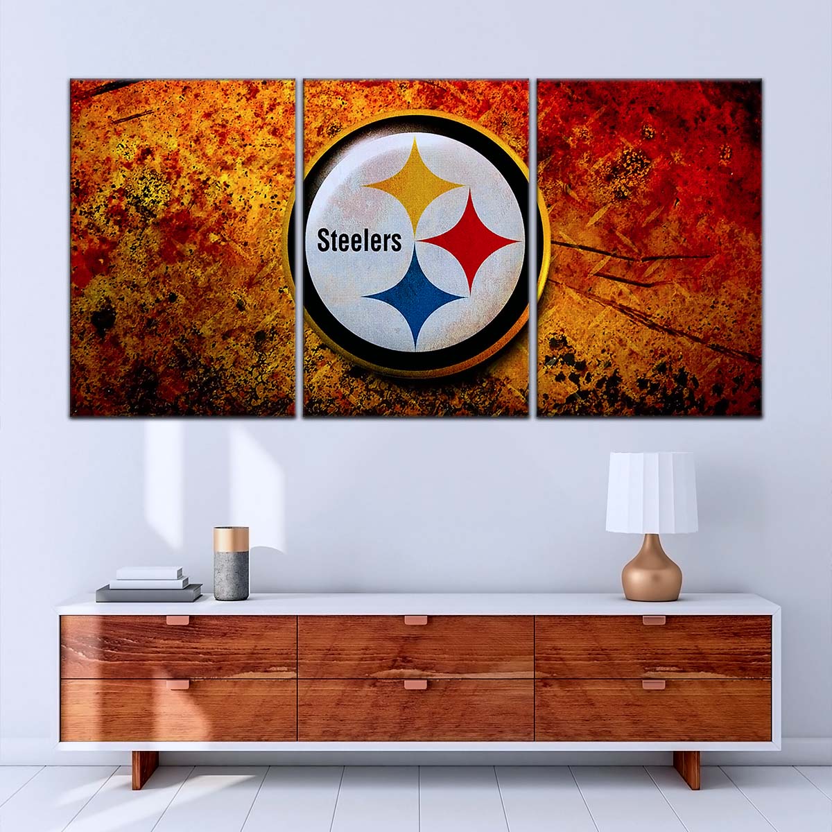 American Football Wall Art - AF5213 - Pittsburgh Steelers - Power & Passion - NFL Football Team - American Football Poster - American Football Canvas