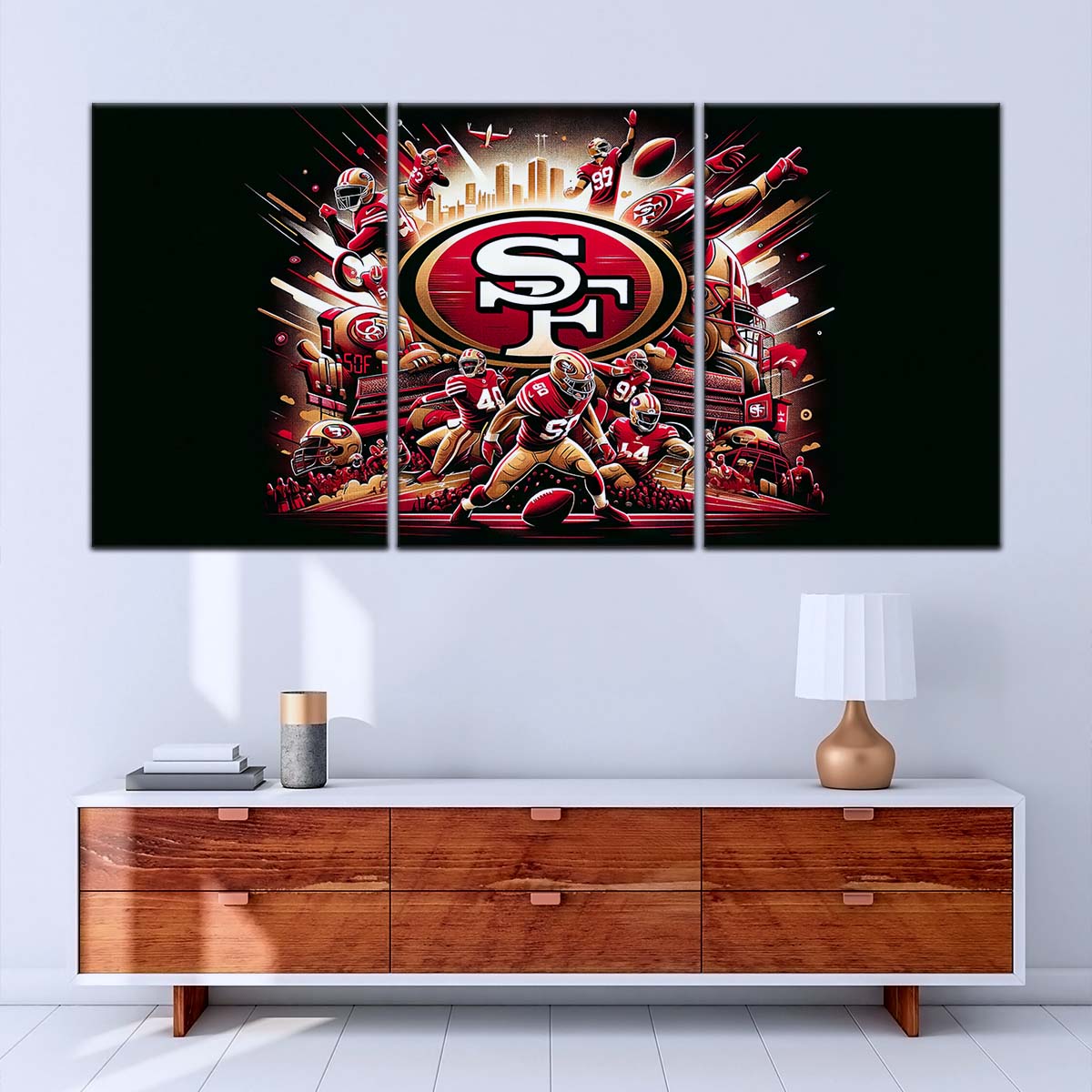 American Football Wall Art - AF5215 - San Francisco 49ers - Epic Super Bowl NFL Football Team - American Football Poster - American Football Canvas