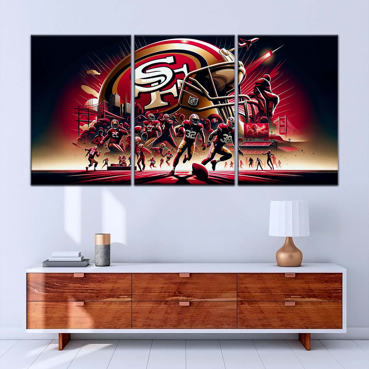 American Football Wall Art - AF5216 - San Francisco 49ers - NFL Super Bowl Spirit - American Football Poster - American Football Canvas