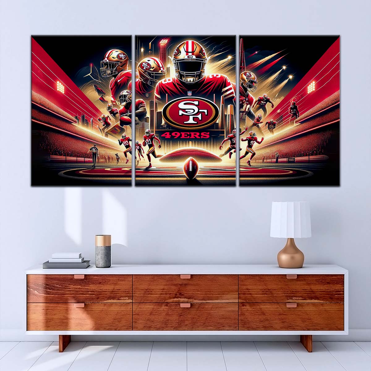 American Football Wall Art - AF5217 - San Francisco 49ers - NFL Super Bowl - American Football Poster - American Football Canvas