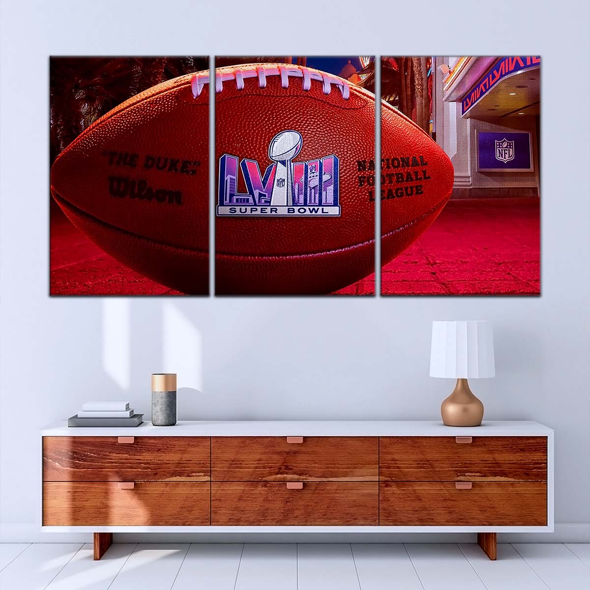 American Football Wall Art - AF5221 - Super Bowl Excitement - NFL Football - American Football Poster - American Football Canvas