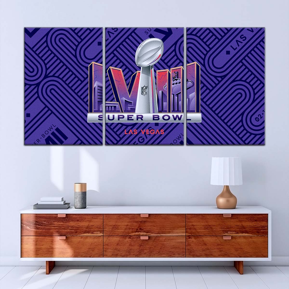 American Football Wall Art - AF5223 - Super Bowl LVII - NFL Football Championship - American Football Poster - American Football Canvas