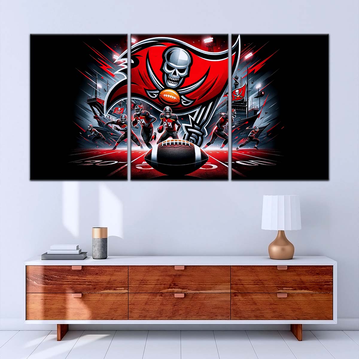 American Football Wall Art - AF5224 - Tampa Bay Buccaneers - NFL Football Super Bowl Team - American Football Poster - American Football Canvas