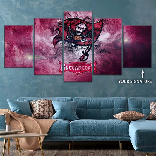 American Football Wall Art - AF5258 - Tampa Bay Buccaneers - NFL Football Team - American Football Poster - American Football Canvas