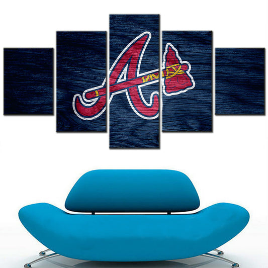 Baseball Wall Art - BB5023 - Atlanta Braves Baseball - Baseball Poster - Baseball Canvas