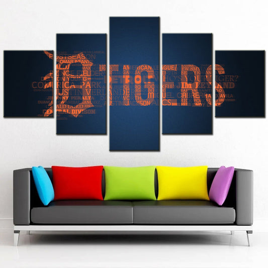Baseball Wall Art - BB5028 - Detroit Tigers - Baseball Poster - Baseball Canvas