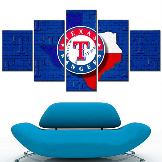 Baseball Wall Art - BB5035 - Texas Rangers - Baseball Poster - Baseball Canvas