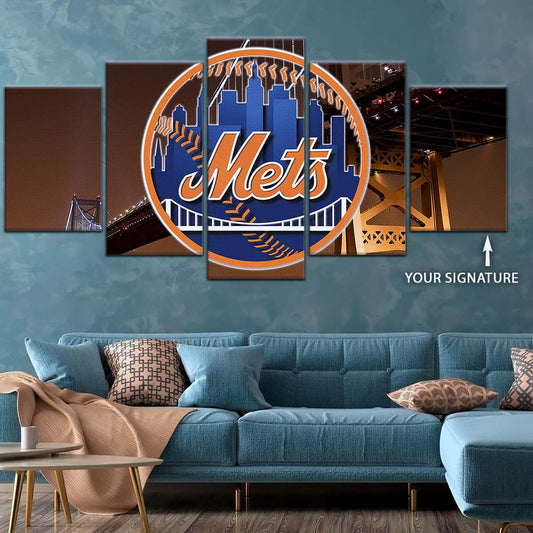 Baseball Wall Art - BB5044 - New York Mets - Baseball Poster - Baseball Canvas
