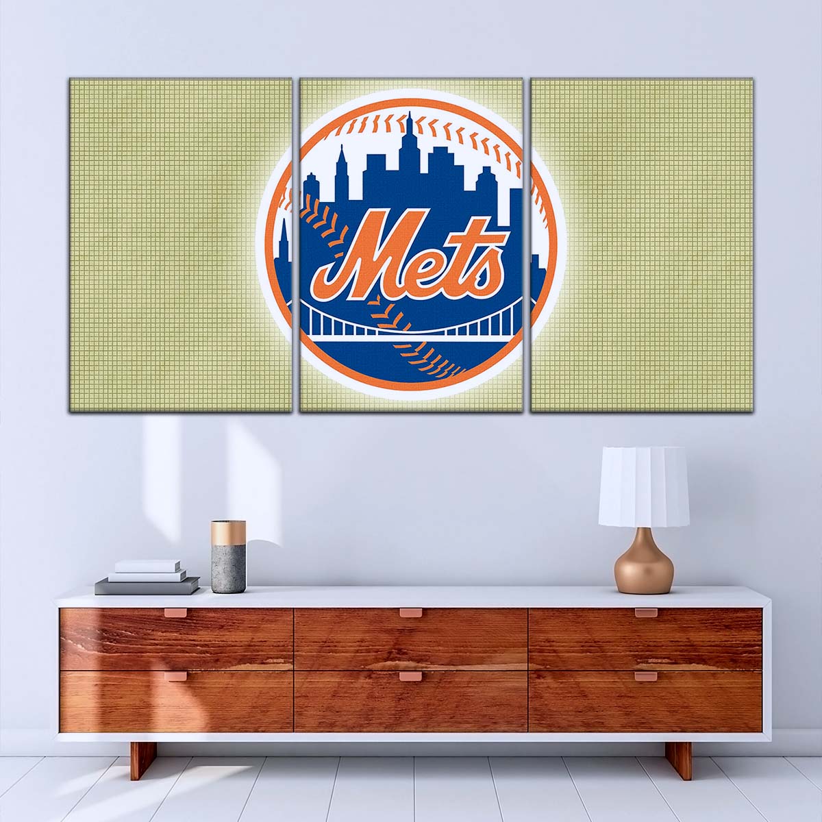 Baseball Wall Art - BB5049 - New York Mets - Baseball Poster - Baseball Canvas