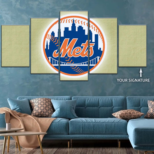 Baseball Wall Art - BB5049 - New York Mets - Baseball Poster - Baseball Canvas