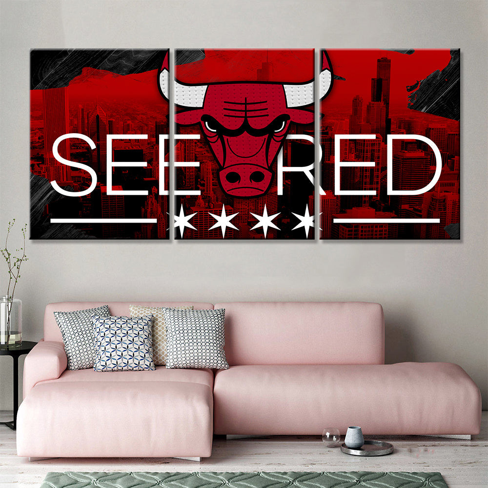 Basketball Wall Art - BK5026 - Chicago Bulls - Basketball Poster - Basketball Canvas