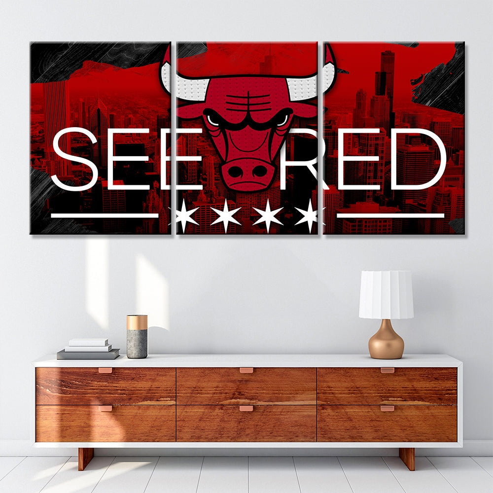 Basketball Wall Art - BK5026 - Chicago Bulls - Basketball Poster - Basketball Canvas