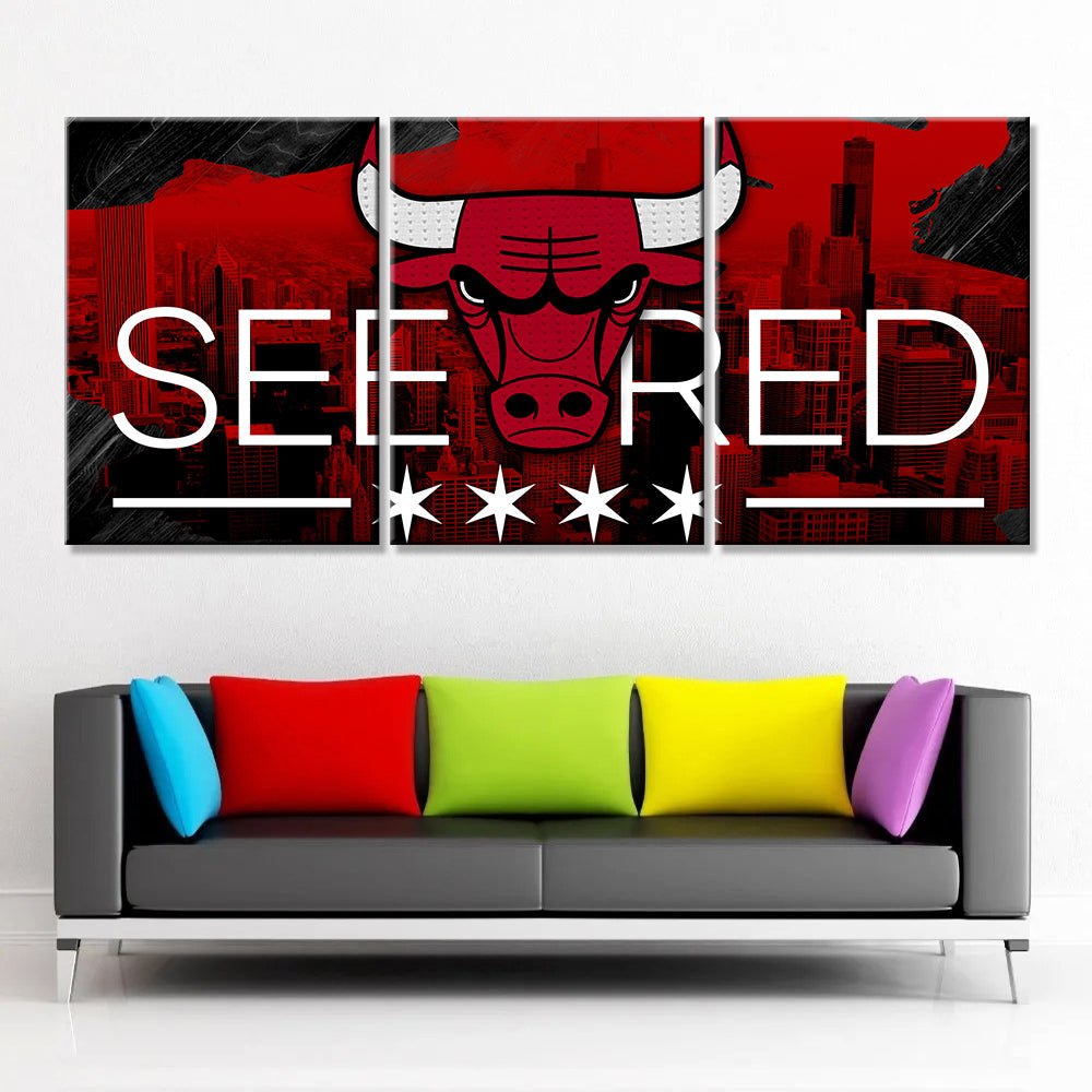 Basketball Wall Art - BK5026 - Chicago Bulls - Basketball Poster - Basketball Canvas