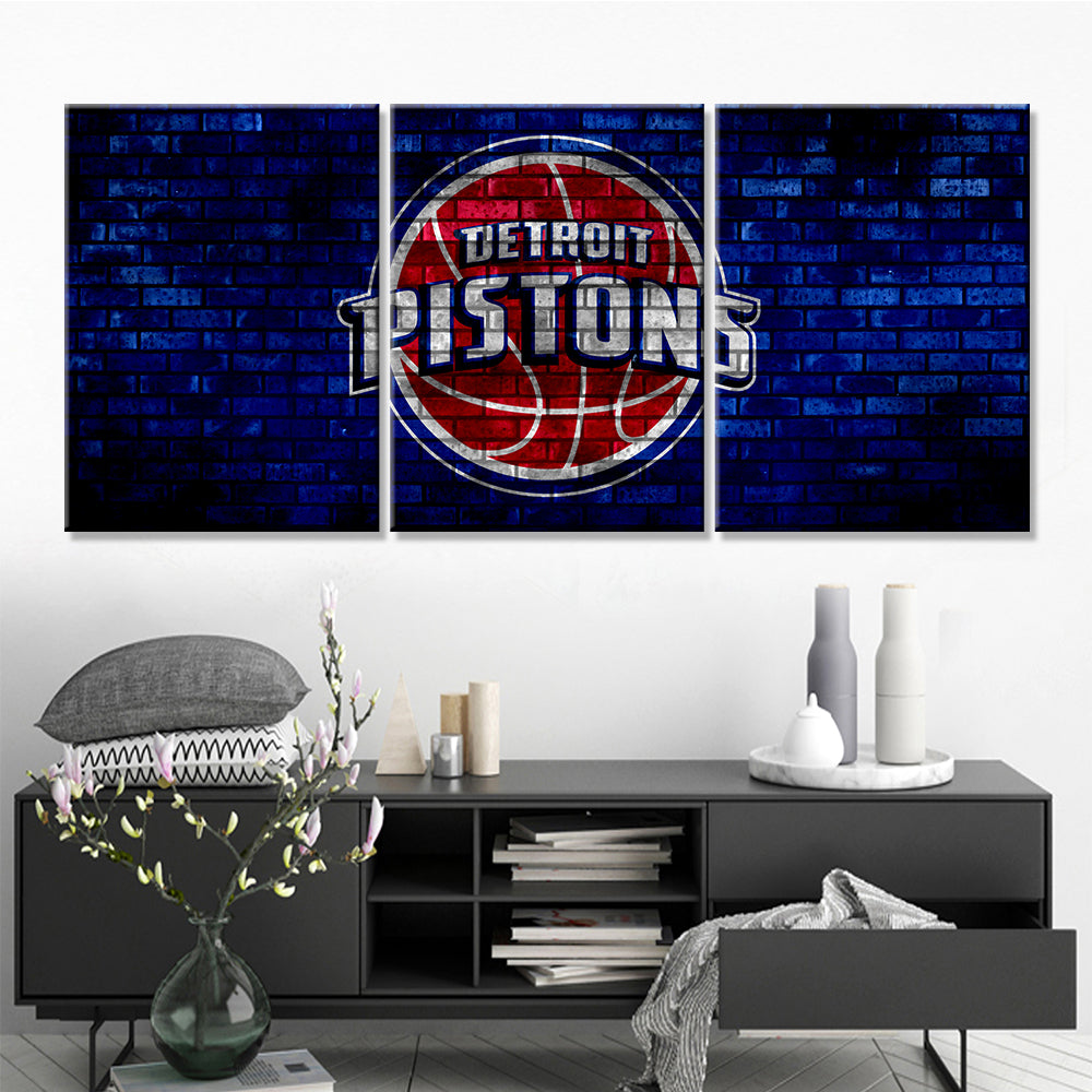 Basketball Wall Art - BK5030 - Detroit Pistons - Basketball Poster - Basketball Canvas
