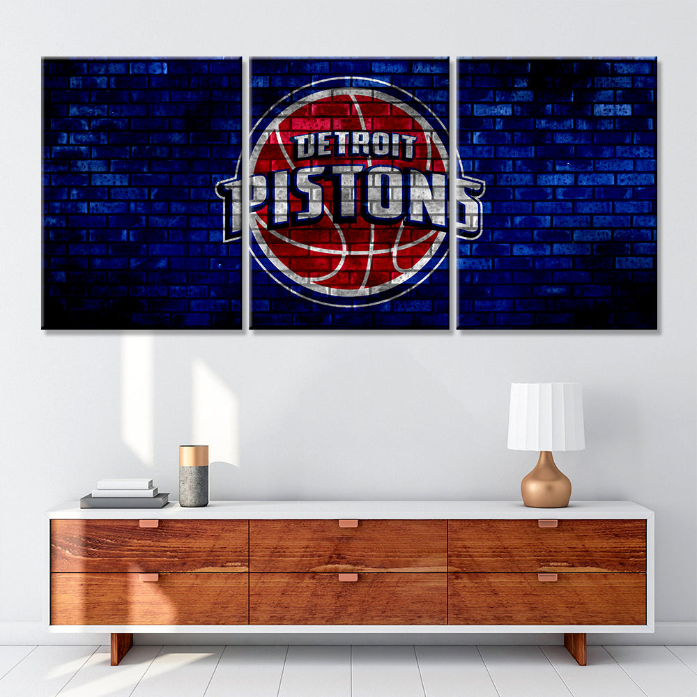 Basketball Wall Art - BK5030 - Detroit Pistons - Basketball Poster - Basketball Canvas