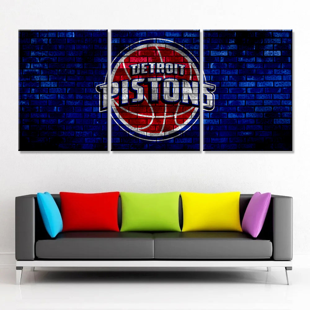 Basketball Wall Art - BK5030 - Detroit Pistons - Basketball Poster - Basketball Canvas