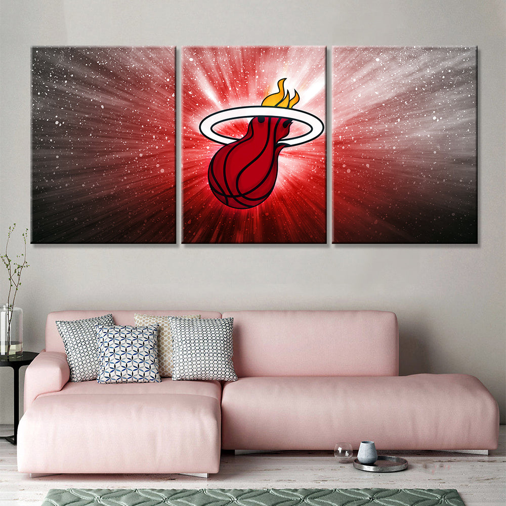 Basketball Wall Art - BK5033 - Miami Heat - Basketball Poster - Basketball Canvas
