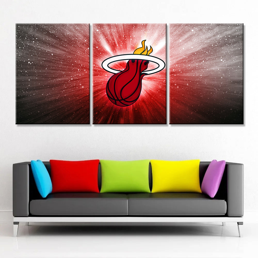 Basketball Wall Art - BK5033 - Miami Heat - Basketball Poster - Basketball Canvas
